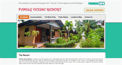 Desktop Screenshot of familyhousekohphangan.com
